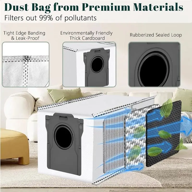 N98R For Dreame L10s Plus L10s Pro Ultra Heat L30s Ultra L40 Ultra X40 Ultra X50 Ultra X30 Ultra X30 Pro Dust Bag Replacement
N98R For Dreame L10s Plus L10s Pro Ultra Heat L30s Ultra L40 Ultra X40 Ultra X50 Ultra X30 Ultra X30 Pro Dust Bag Replacement