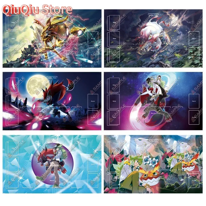 PTCG Zoroark Series 600x350mm Single Player Playmat Journey-Together-N Stitched Edge Cartoon Rubber Board Game Mat Toy Gift
PTCG Zoroark Series 600x350mm Single Player Playmat Journey-Together-N Stitched Edge Cartoon Rubber Board Game Mat Toy Gift