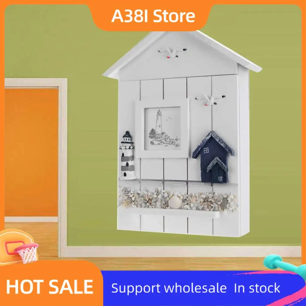 A38I Mediterranean Style Key Cabinet Wood Nautical Style Wall Mounted Wooden Key Holder Storage Box Cabinet
A38I Mediterranean Style Key Cabinet Wood Nautical Style Wall Mounted Wooden Key Holder Storage Box Cabinet