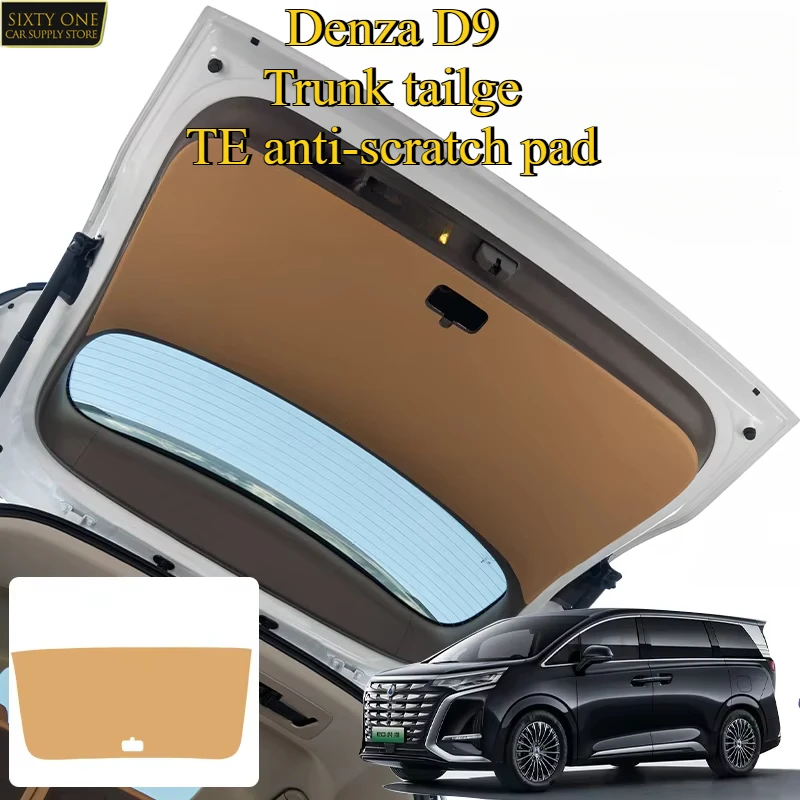 For DENZA D9 Trunk tailgate scratch pads, Leather Sticker Door, Anti-Kick Special Modification, Trunk Tailgate car accessories
For DENZA D9 Trunk tailgate scratch pads, Leather Sticker Door, Anti-Kick Special Modification, Trunk Tailgate car accessories