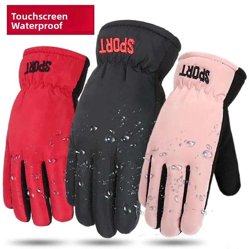 Touchscreen Gloves Winter Cycling Unisex Skiing Motorcycle Riding Cotton Warm Windproof Black Motorcycle Gloves for Couples
Touchscreen Gloves Winter Cycling Unisex Skiing Motorcycle Riding Cotton Warm Windproof Black Motorcycle Gloves for Couples