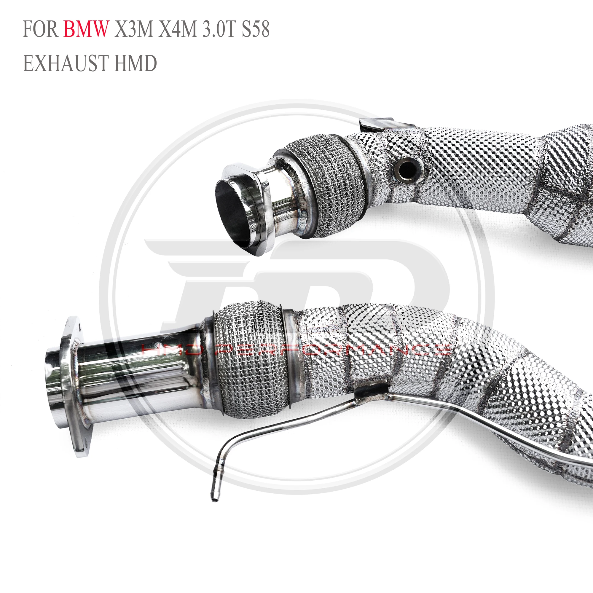 HMD No Fault Light Stainless Steel Downpipe For BMW X3M X4M 3.0T S58 With Heat Shield High Flow Performance Exhaust System
HMD No Fault Light Stainless Steel Downpipe For BMW X3M X4M 3.0T S58 With Heat Shield High Flow Performance Exhaust System