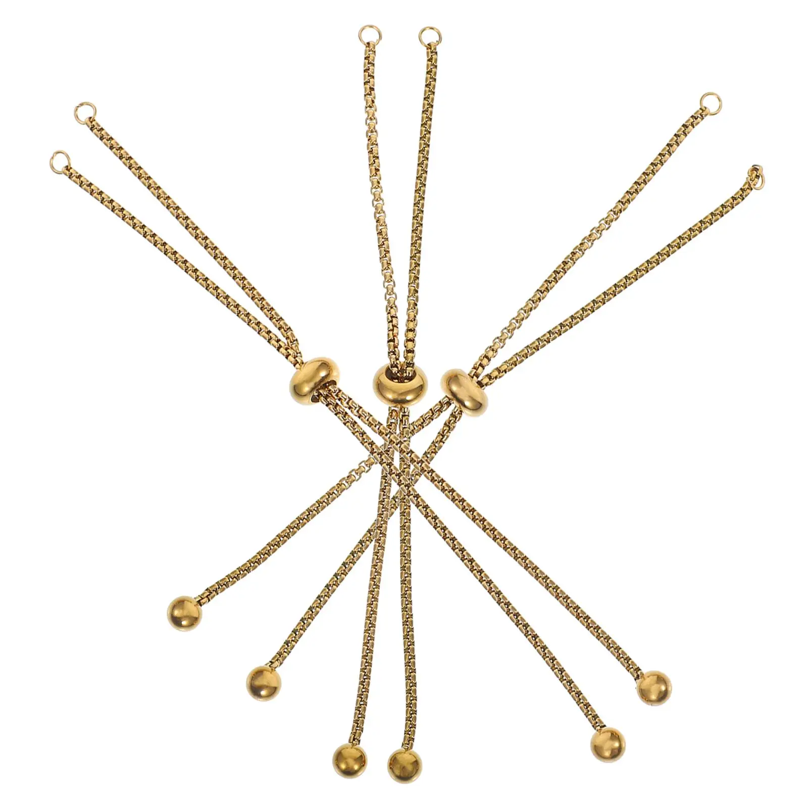 Pearl Bracelet 3 Pcs Adjustable Chains for Making Bracelets Connectors Golden Extenders Stainless Steel Jewelry Bulk Chain
Pearl Bracelet 3 Pcs Adjustable Chains for Making Bracelets Connectors Golden Extenders Stainless Steel Jewelry Bulk Chain