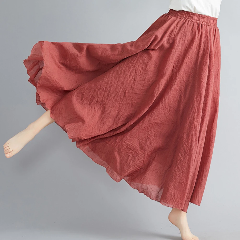 Casual Outing Light Green Elastic A Line Elastic A Line Skirt Cotton Linen Skirt High Elasticity Leisure Style
Casual Outing Light Green Elastic A Line Elastic A Line Skirt Cotton Linen Skirt High Elasticity Leisure Style