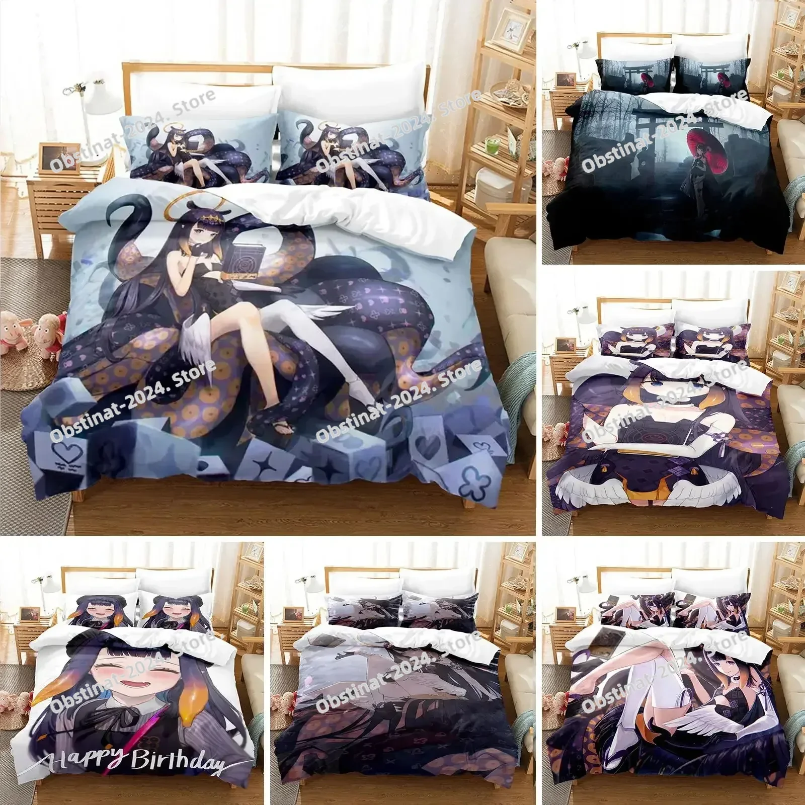 3D Printed Ninomae Inanis holoEN Duvet Cover Anime Bedding Set Double Twin Full Queen King Adult Kids Bedclothes Quilt Cover
3D Printed Ninomae Inanis holoEN Duvet Cover Anime Bedding Set Double Twin Full Queen King Adult Kids Bedclothes Quilt Cover