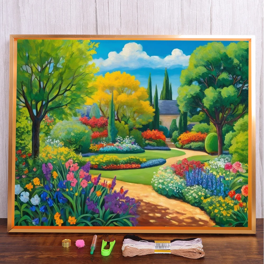 Scenery House Garden Printed Canvas Cross Stitch Patterns Embroidery Handiwork Painting Hobby Knitting Home Decor Design Magic
Scenery House Garden Printed Canvas Cross Stitch Patterns Embroidery Handiwork Painting Hobby Knitting Home Decor Design Magic
