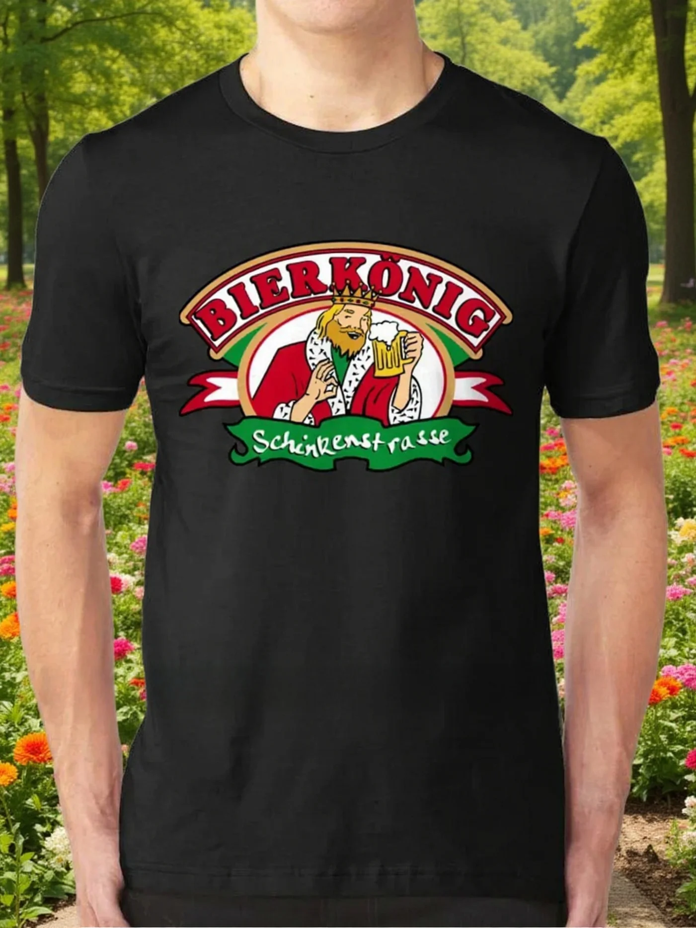 Men's Bavarian German Beer T-Shirt with Bierk Nig Mallorca Palma Logo & Maiden Name Back Print - Oktoberfest Party Outfit
Men's Bavarian German Beer T-Shirt with Bierk Nig Mallorca Palma Logo & Maiden Name Back Print - Oktoberfest Party Outfit