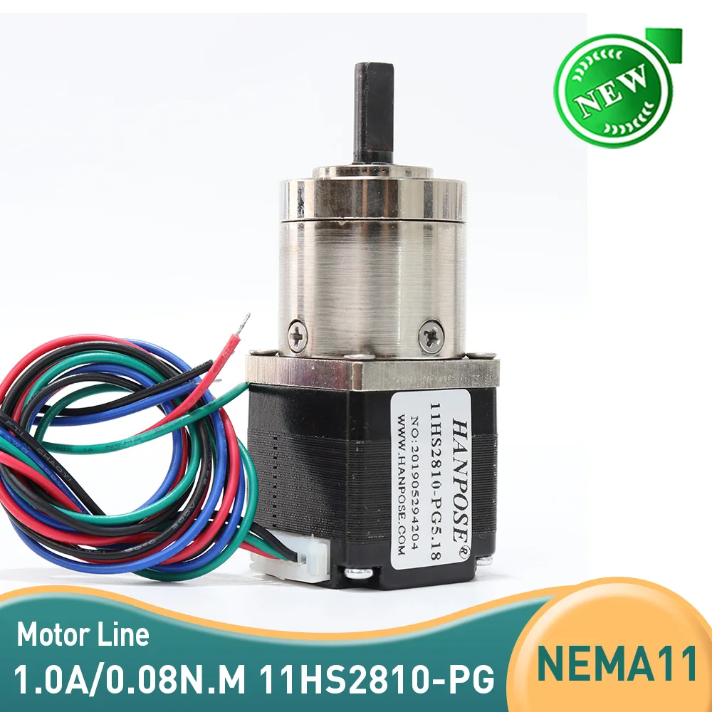 Gear ratio 3.71:1 Planetary Motor Planetary Gearbox 3d printer motor 11HS2810-PG5.18 1.0A Gearbox stepper motor Nema 11
Gear ratio 3.71:1 Planetary Motor Planetary Gearbox 3d printer motor 11HS2810-PG5.18 1.0A Gearbox stepper motor Nema 11