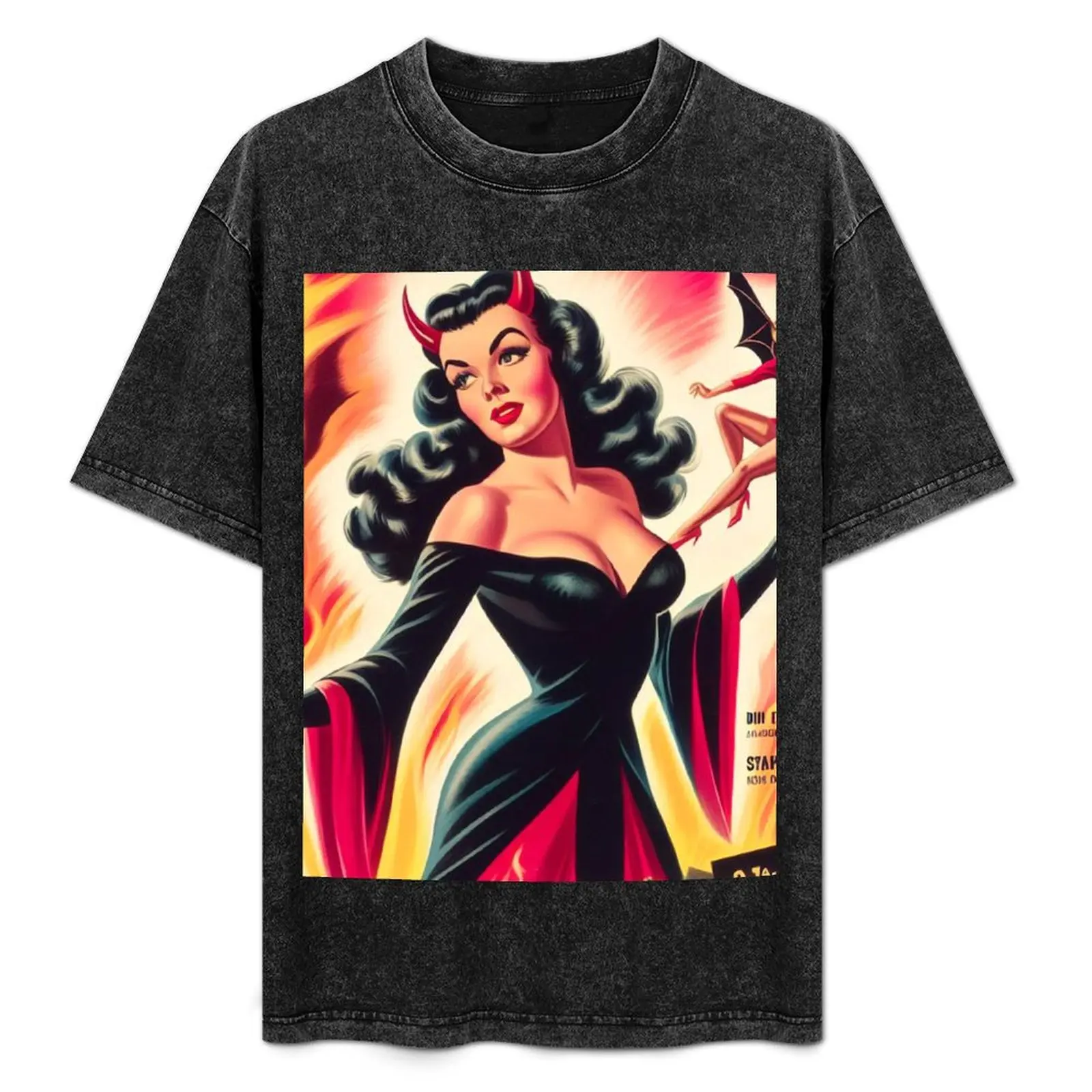 Vintage She-Devil Pin-up T-Shirt Festival Party Tee Top
Vintage She-Devil Pin-up T-Shirt Festival Party Tee Top