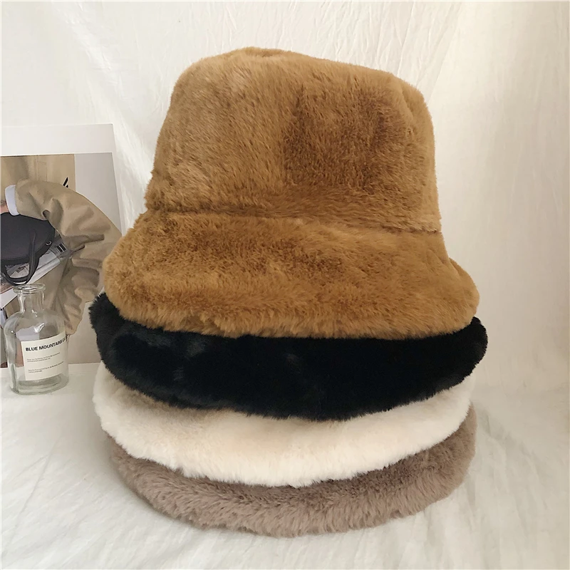 Autumn-winter Thickened Furry Basin Hat Women's Warm Imitation Fur Fisherman's Hat Soft Plush Winter Hat All Wear Northeast Hats
Autumn-winter Thickened Furry Basin Hat Women's Warm Imitation Fur Fisherman's Hat Soft Plush Winter Hat All Wear Northeast Hats