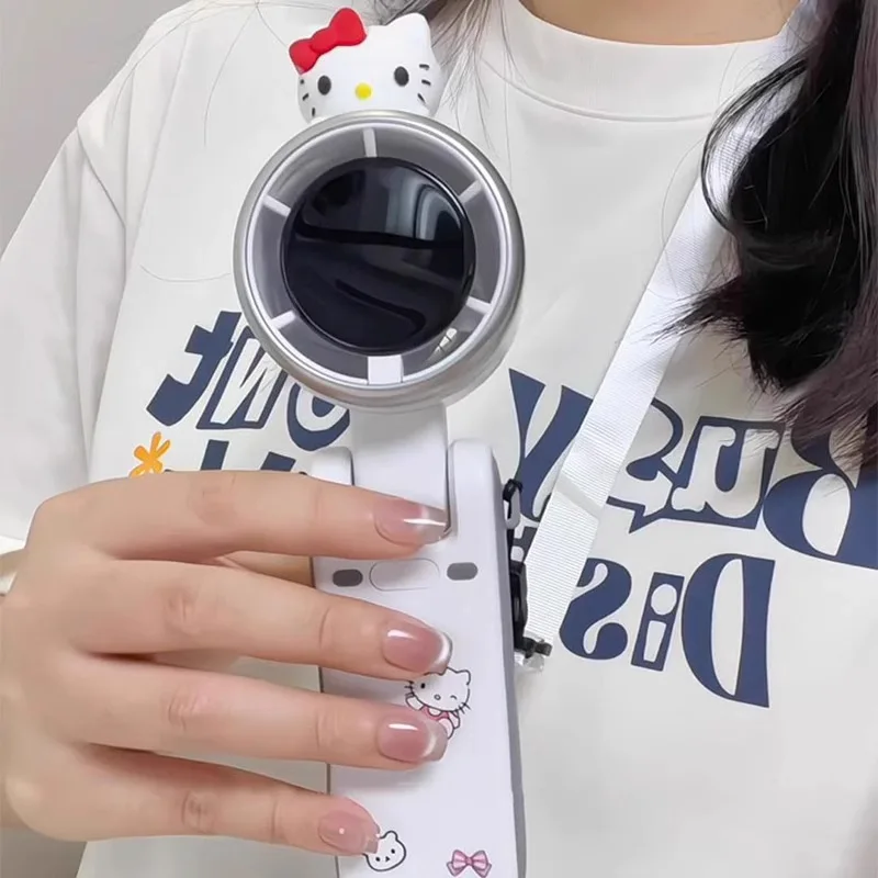 Anime Sanrio's Hello Kitty Leafless Fan Handheld Long Lasting Small Fan Desktop Makeup Fan Portable Neck Hanging Personal Kawaii
Anime Sanrio's Hello Kitty Leafless Fan Handheld Long Lasting Small Fan Desktop Makeup Fan Portable Neck Hanging Personal Kawaii