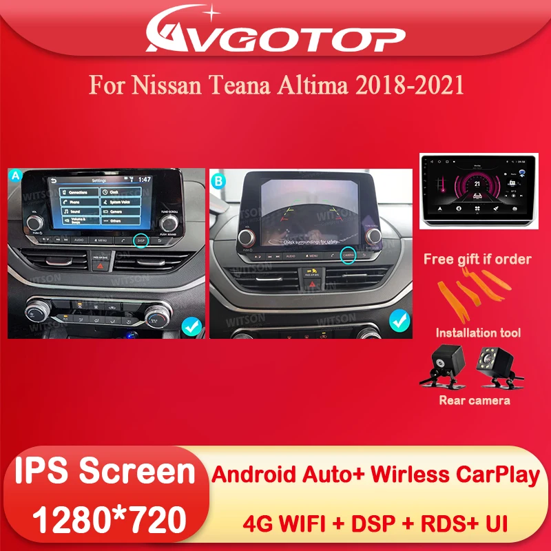 Android Car Radio Multimedia For Nissan Teana Altima 2018 2019 2020 2021 Multimedia Stereo Wireless Carplay 4G Wifi GPS UI
Android Car Radio Multimedia For Nissan Teana Altima 2018 2019 2020 2021 Multimedia Stereo Wireless Carplay 4G Wifi GPS UI