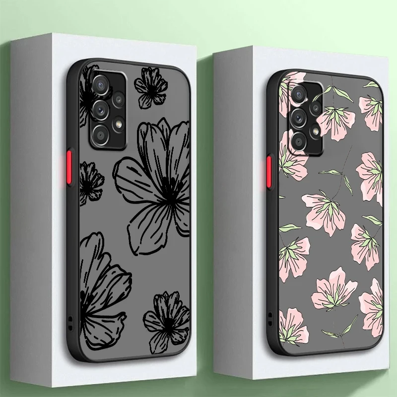 Flower Leaves Decoration Frosted Translucent For Samsung Note 20 10 A03 A54 A31 A22 A70 A34 A14 A24 A04 5G TPU Phone Case
Flower Leaves Decoration Frosted Translucent For Samsung Note 20 10 A03 A54 A31 A22 A70 A34 A14 A24 A04 5G TPU Phone Case