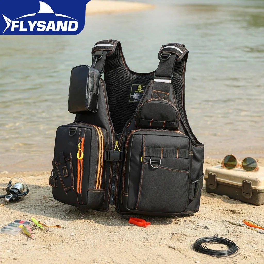 Outdoor Fishing Safety Life Jacket Vest Multi Functional Buoyant Multiple Pockets Storage High Visibility Adjustable Straps
Outdoor Fishing Safety Life Jacket Vest Multi Functional Buoyant Multiple Pockets Storage High Visibility Adjustable Straps
