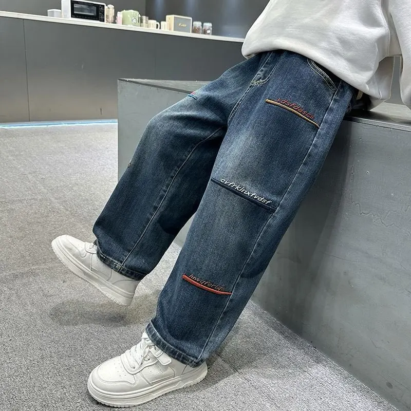Spring Autumn New Style Kids Jeans Loose Casual Elastic Boys Pants Korean Version Comfortable Trousers for Children
Spring Autumn New Style Kids Jeans Loose Casual Elastic Boys Pants Korean Version Comfortable Trousers for Children