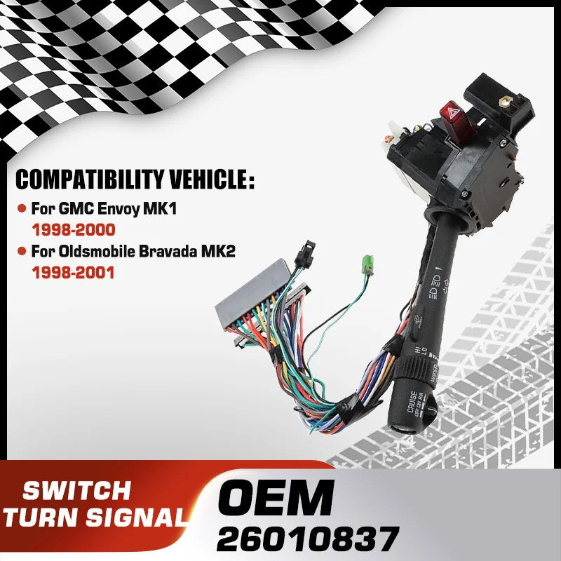 Комбинированный переключатель указателя поворота для GMC Envoy MK1 1998-2000 Oldsmobile Bravada MK2 1998-2001 26010837 26062270
Комбинированный переключатель указателя поворота для GMC Envoy MK1 1998-2000 Oldsmobile Bravada MK2 1998-2001 26010837 26062270