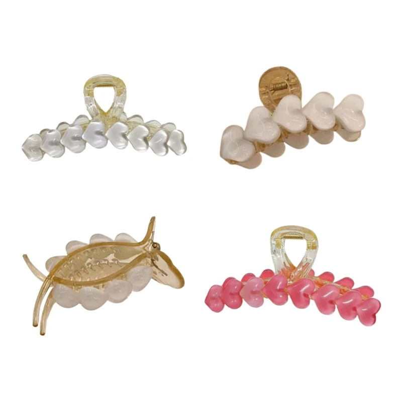 Ins Style Clear Heart Shape Woman Ponytail Hair Clip Delicate Jaw Clip Non-slip Shower Wash Face Hair Accessories
Ins Style Clear Heart Shape Woman Ponytail Hair Clip Delicate Jaw Clip Non-slip Shower Wash Face Hair Accessories