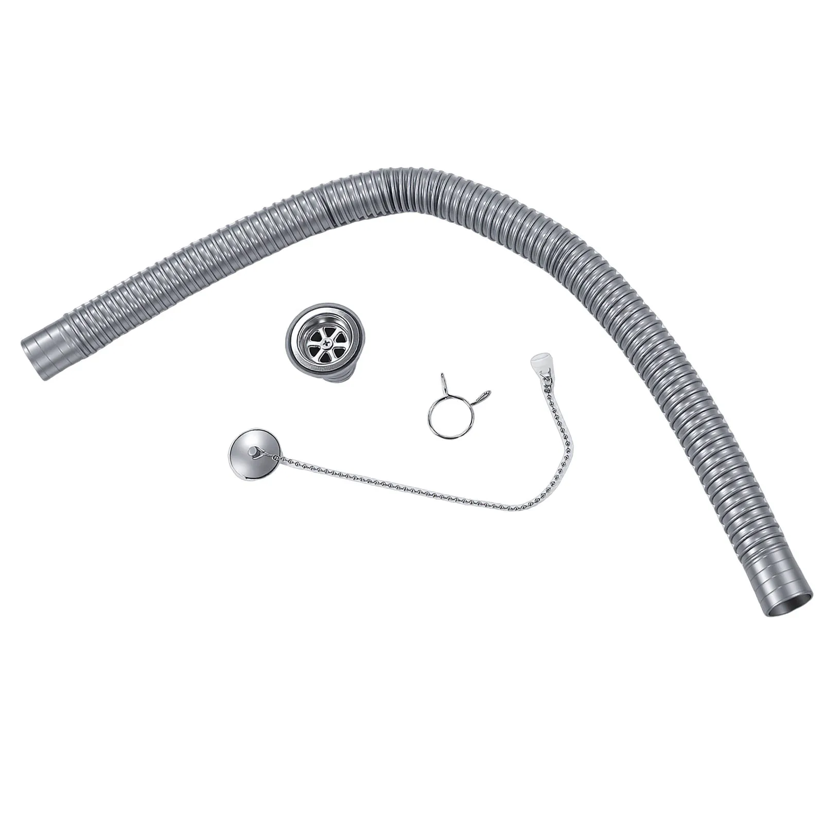 40mm RV Sink Drain Connector Straight with Hose and Clamp Rustproof Sink Hose Sewer Adapter for RVs Yachts RV Sink Drain Adapter
40mm RV Sink Drain Connector Straight with Hose and Clamp Rustproof Sink Hose Sewer Adapter for RVs Yachts RV Sink Drain Adapter