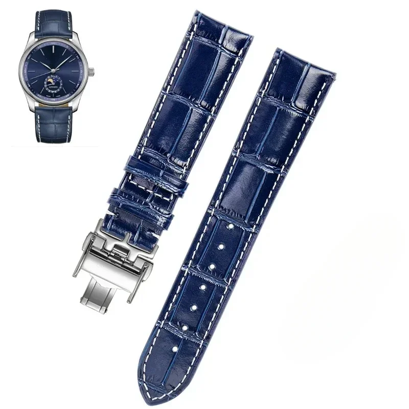 It is suitable for Longines strap craftsman moon blue crocodile pattern magnificent Comcas male belt 20mm
It is suitable for Longines strap craftsman moon blue crocodile pattern magnificent Comcas male belt 20mm
