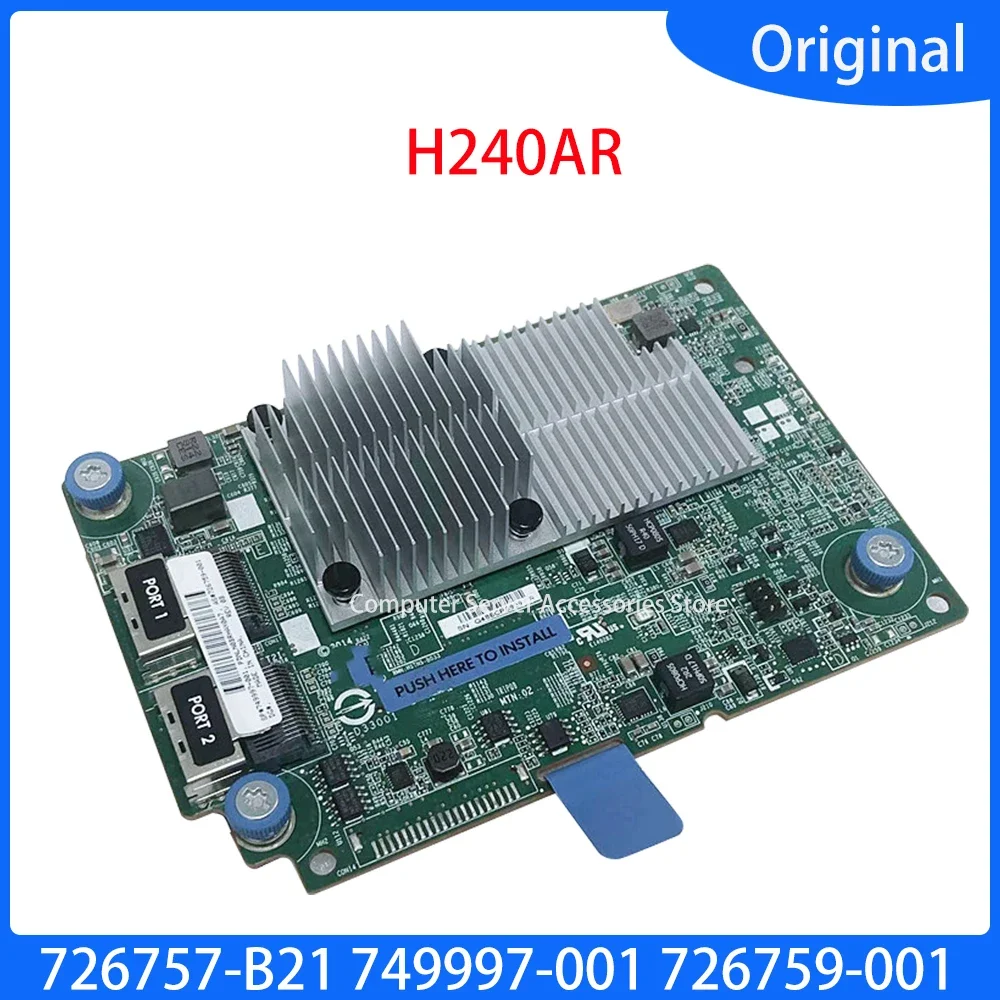 Original for G9 H240AR RAID H240 Array Card 726757-B21 749997-001 726759-001 Adapter Smart Array Card Controller Board Card
Original for G9 H240AR RAID H240 Array Card 726757-B21 749997-001 726759-001 Adapter Smart Array Card Controller Board Card