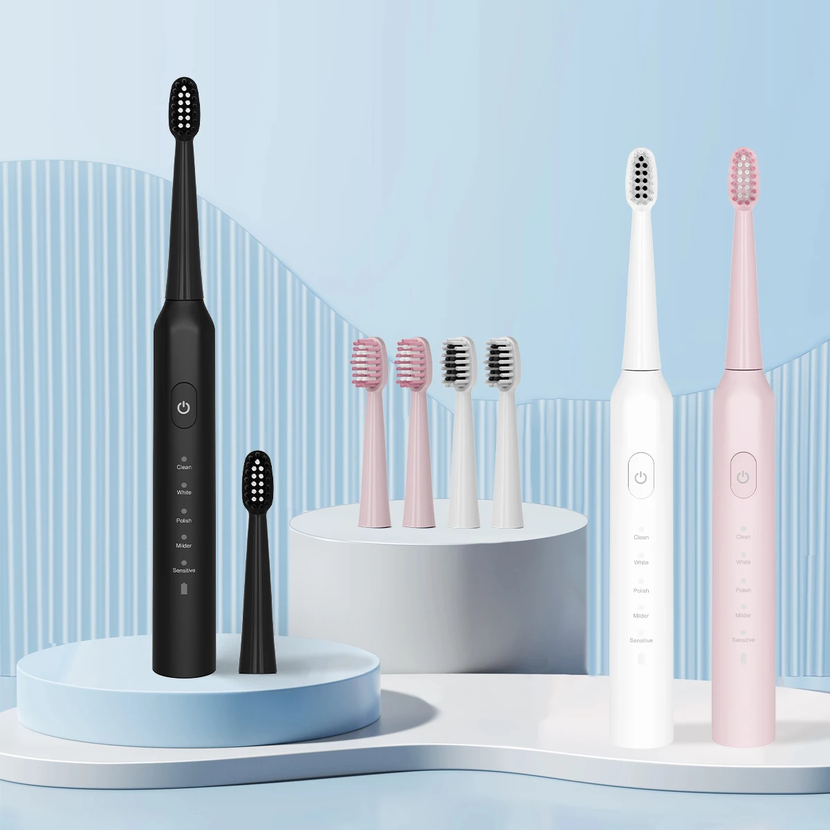 2025 New Five Clean Modes Quick Convenient Self Clean Electric Toothbrush
2025 New Five Clean Modes Quick Convenient Self Clean Electric Toothbrush