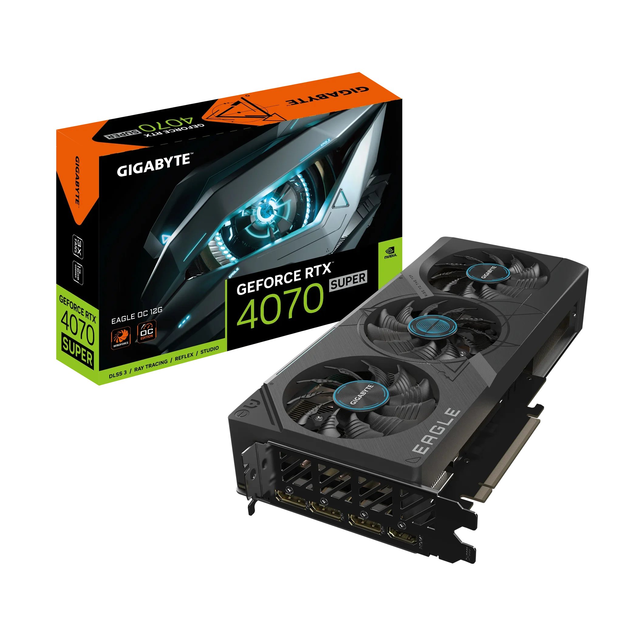 2024 New GeForce RTX 4070 SUPER EAGLE OC 12G Gaming Video Cards Gaming GPU RTX 4070 Super
2024 New GeForce RTX 4070 SUPER EAGLE OC 12G Gaming Video Cards Gaming GPU RTX 4070 Super
