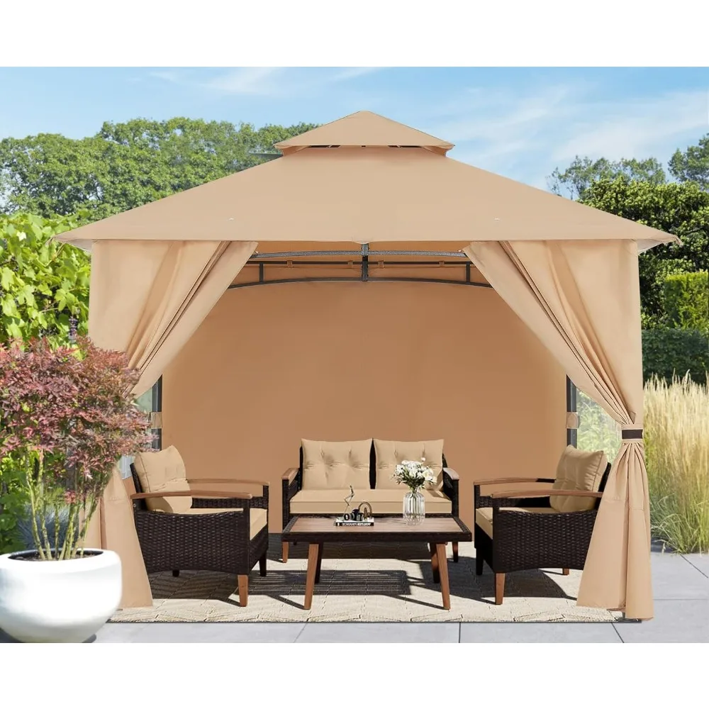 8x8 Gazebo, Patio Screened Gazebos with Curtains and Windows for Deck, Lawn and Backyard, Patio Gazebo
8x8 Gazebo, Patio Screened Gazebos with Curtains and Windows for Deck, Lawn and Backyard, Patio Gazebo