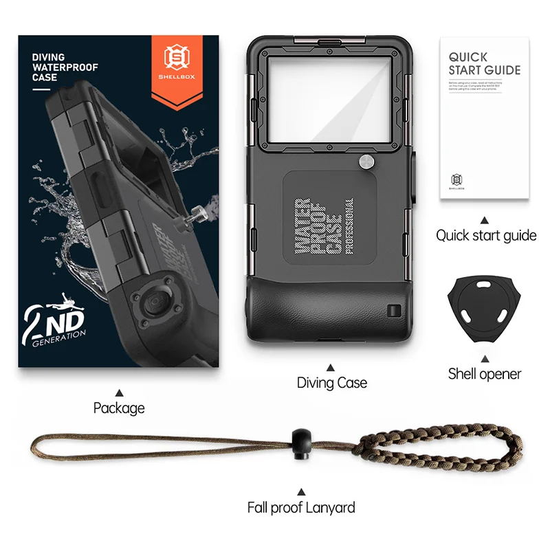 15M Diving Phone Case for Under 6.8inch Phones (2nd/3rd Gen Options) - Waterproof for Underwater Photos
15M Diving Phone Case for Under 6.8inch Phones (2nd/3rd Gen Options) - Waterproof for Underwater Photos