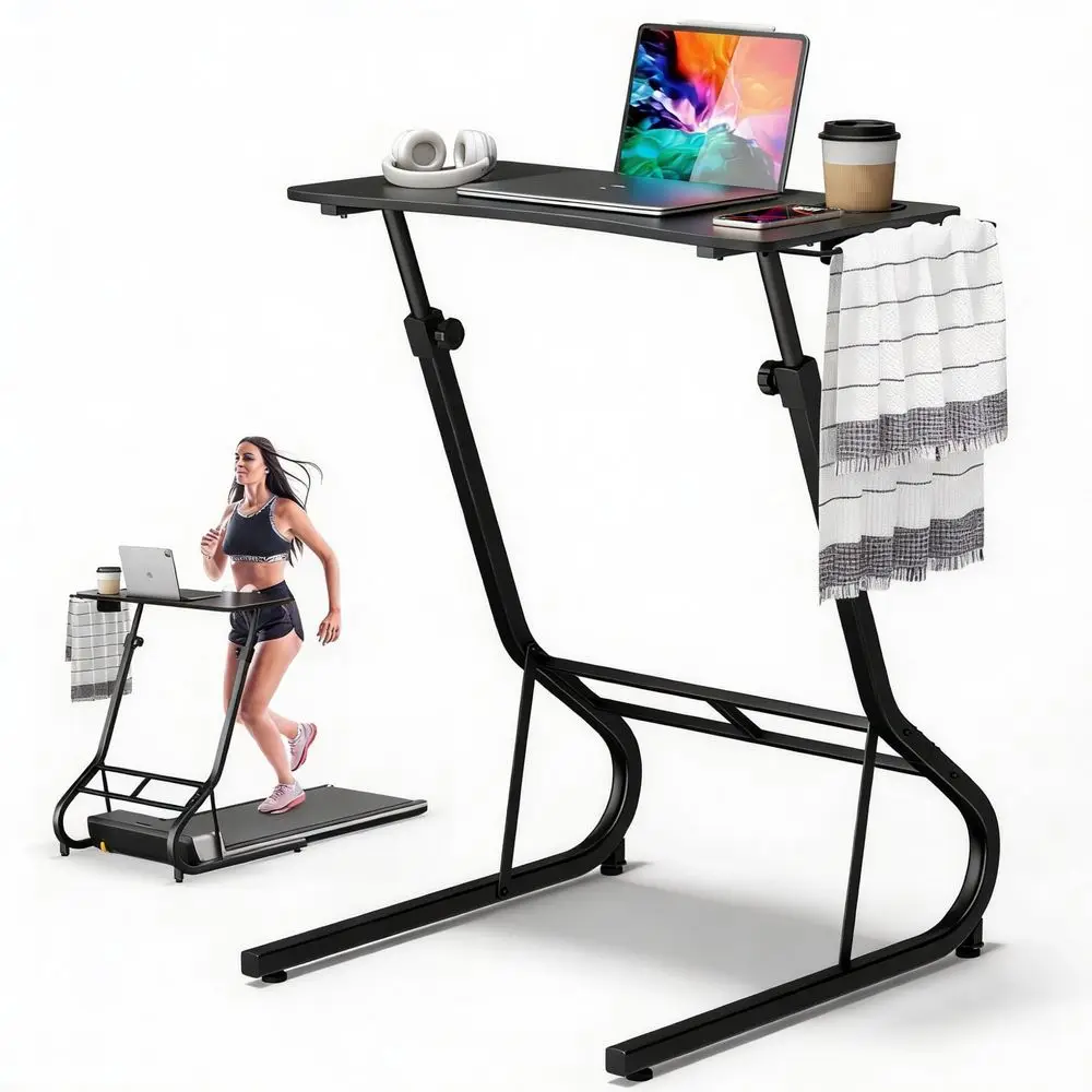 Adjustable Height Standing Desk for Walking Pad Treadmill, Desk for Laptop with Cup Holder, Desks for Bike Cycling, Used for Be
Adjustable Height Standing Desk for Walking Pad Treadmill, Desk for Laptop with Cup Holder, Desks for Bike Cycling, Used for Be