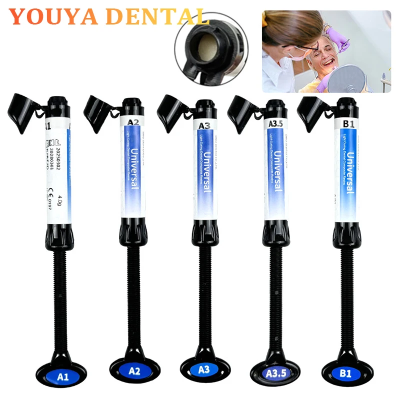 1pcs Dental Restorative Light Curing Resin Material Flow Light Curing Gel Orthodontic Dental Filling Tools A1/A2/A3/A3.5/B1
1pcs Dental Restorative Light Curing Resin Material Flow Light Curing Gel Orthodontic Dental Filling Tools A1/A2/A3/A3.5/B1
