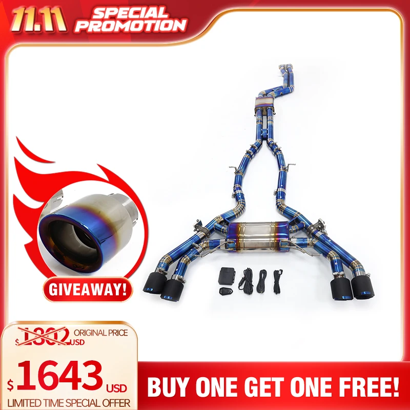HMD Big Sale Titanium Exhaust System Performance Catback for BMW X3M X4M F97 F98 3.0T Muffler With Valve
HMD Big Sale Titanium Exhaust System Performance Catback for BMW X3M X4M F97 F98 3.0T Muffler With Valve