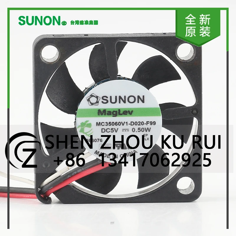 Новый оригинальный Sunon 12 В 24 В 48 В постоянного тока 5 В 0,50 Вт AC EC 3506 35X35X6MM 3,5 см микро бесшумный магнитный 3-проводной вентилятор MC35060V1-D020-F99 
Новый оригинальный Sunon 12 В 24 В 48 В постоянного тока 5 В 0,50 Вт AC EC 3506 35X35X6MM 3,5 см микро бесшумный магнитный 3-проводной вентилятор MC35060V1-D020-F99