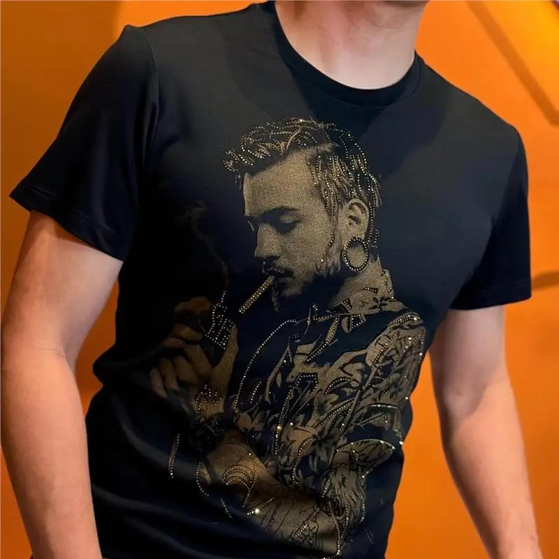 Высококачественная мужская повседневная футболка с круглым вырезом, 3D-печатью, легкая, универсальная, летняя, модная, облегающая футболка
Высококачественная мужская повседневная футболка с круглым вырезом, 3D-печатью, легкая, универсальная, летняя, модная, облегающая футболка