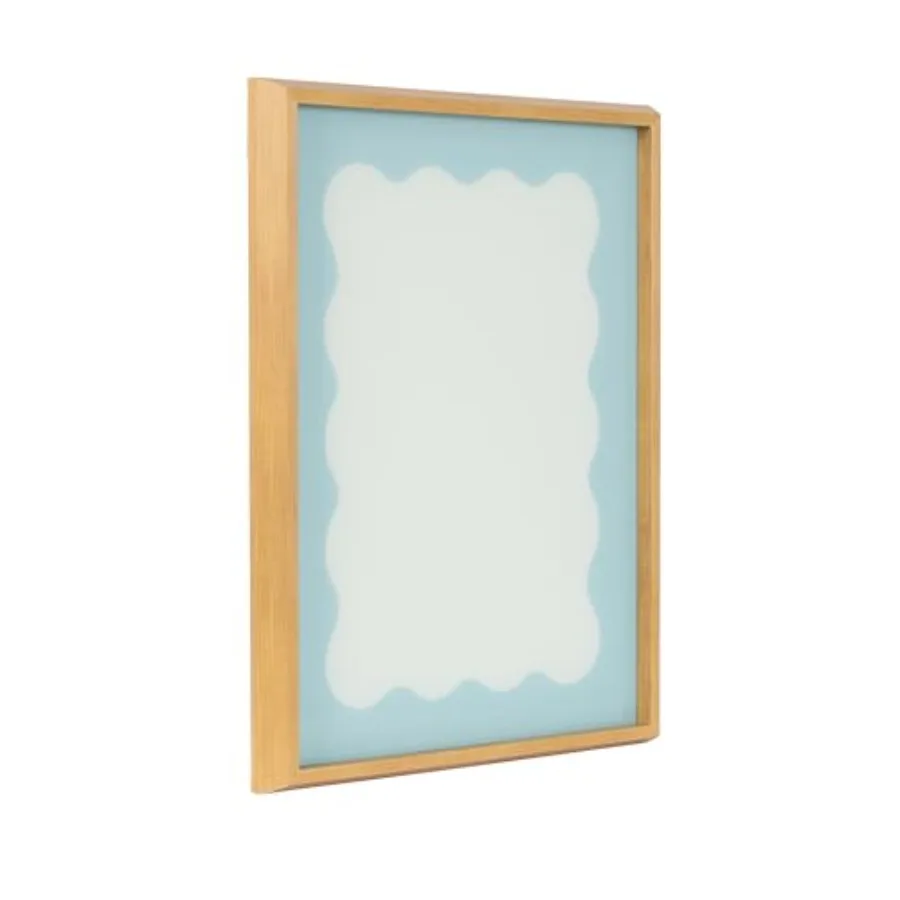 Framed Glass Dry Erase Art Parisien Blue Wavy Border Whiteboard for Wall by The Creative Bunch Studio, 18 x 24, Blake Natural F
Framed Glass Dry Erase Art Parisien Blue Wavy Border Whiteboard for Wall by The Creative Bunch Studio, 18 x 24, Blake Natural F