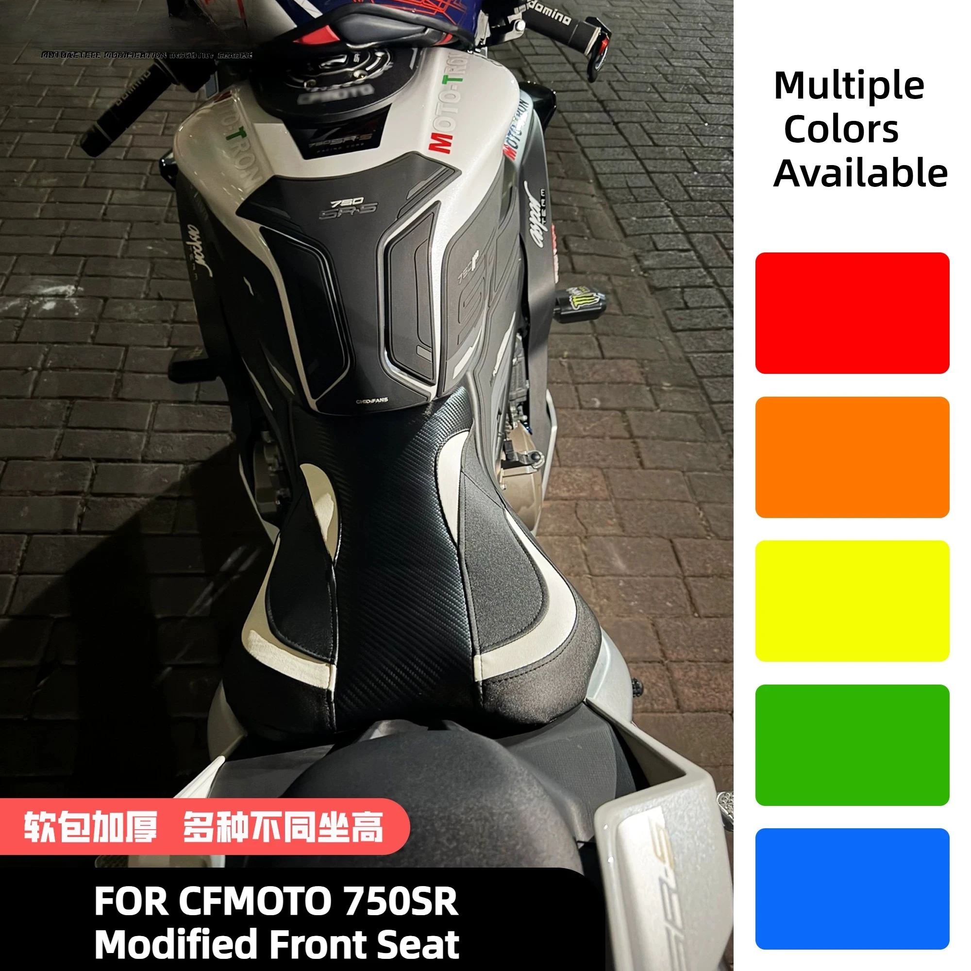 For CFMOTO 750SR Motorcycle individuation Modified 820 Heightened Saddle Cushion Padded Front Seat modification accessory
For CFMOTO 750SR Motorcycle individuation Modified 820 Heightened Saddle Cushion Padded Front Seat modification accessory