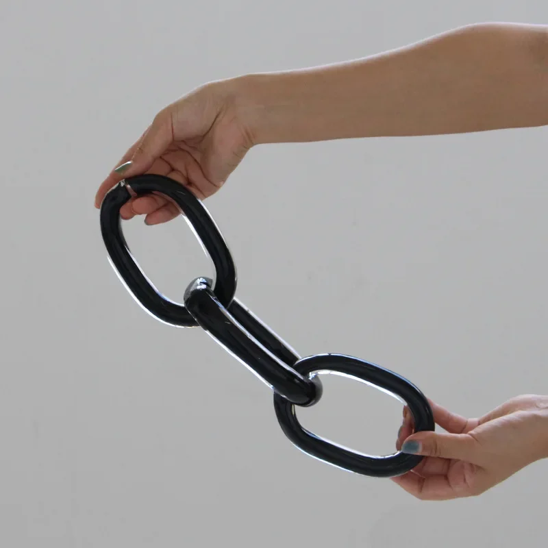 Glass Handicrafts Hollowed-out Chain Geometric Buckle Handmade Glass Chain Hemp Rope Home Decoration Accessories
Glass Handicrafts Hollowed-out Chain Geometric Buckle Handmade Glass Chain Hemp Rope Home Decoration Accessories