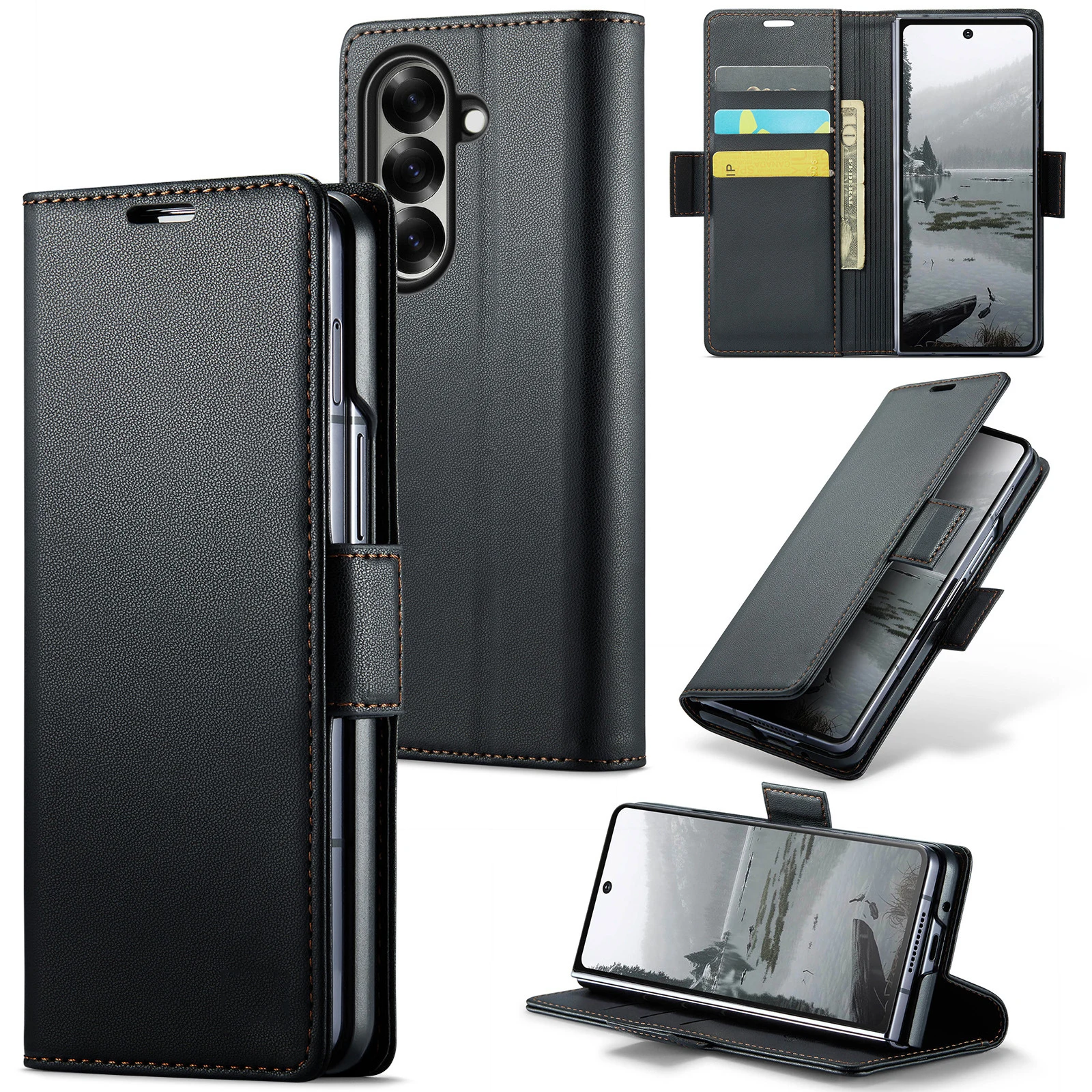 For Samsung Galaxy Z Fold 7 Premium PU Leather Wallet Flip Case RFID Blocking Card Holder Stand Shockproof Protective
For Samsung Galaxy Z Fold 7 Premium PU Leather Wallet Flip Case RFID Blocking Card Holder Stand Shockproof Protective