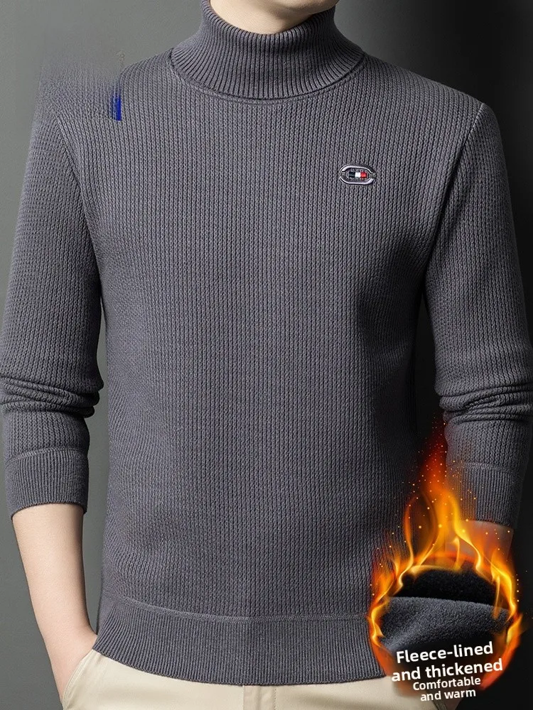 Thiened Fce Winter Knitted Sweater High Collar Men's Thermal irt Non-deformable Comfortable Warm Busin Casual Top
Thiened Fce Winter Knitted Sweater High Collar Men's Thermal irt Non-deformable Comfortable Warm Busin Casual Top