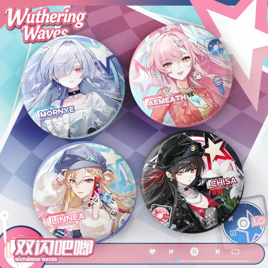 New Wuthering Waves 75MM Laser Brooch Aemeath Chisa Lynae Mornye Badge Pin Cartoon Anime Game Cosplay Jewelry Cute Gift
New Wuthering Waves 75MM Laser Brooch Aemeath Chisa Lynae Mornye Badge Pin Cartoon Anime Game Cosplay Jewelry Cute Gift