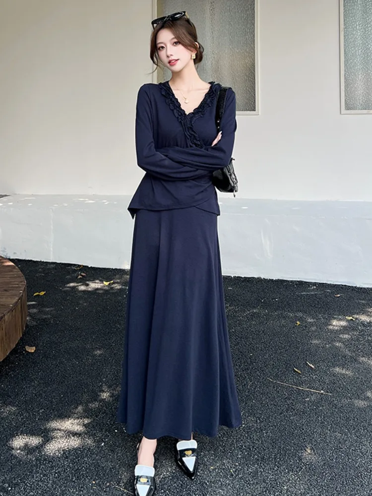 Korean Style V-Neck Pleated High Waist Skirt Women's Spring 2026 New Two-Piece Set Casual Breathable Non-Fur Coated
Korean Style V-Neck Pleated High Waist Skirt Women's Spring 2026 New Two-Piece Set Casual Breathable Non-Fur Coated