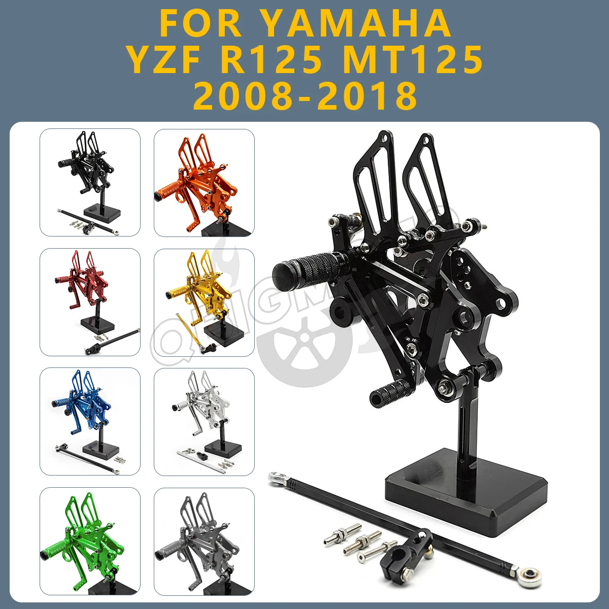 Motorcycle Rearset Footpeg Rear Footrest Foot Pegs Pedal Rearsets CNC Adjustable FOR YAMAHA YZF R125 MT125 2018-2008 R 125
Motorcycle Rearset Footpeg Rear Footrest Foot Pegs Pedal Rearsets CNC Adjustable FOR YAMAHA YZF R125 MT125 2018-2008 R 125