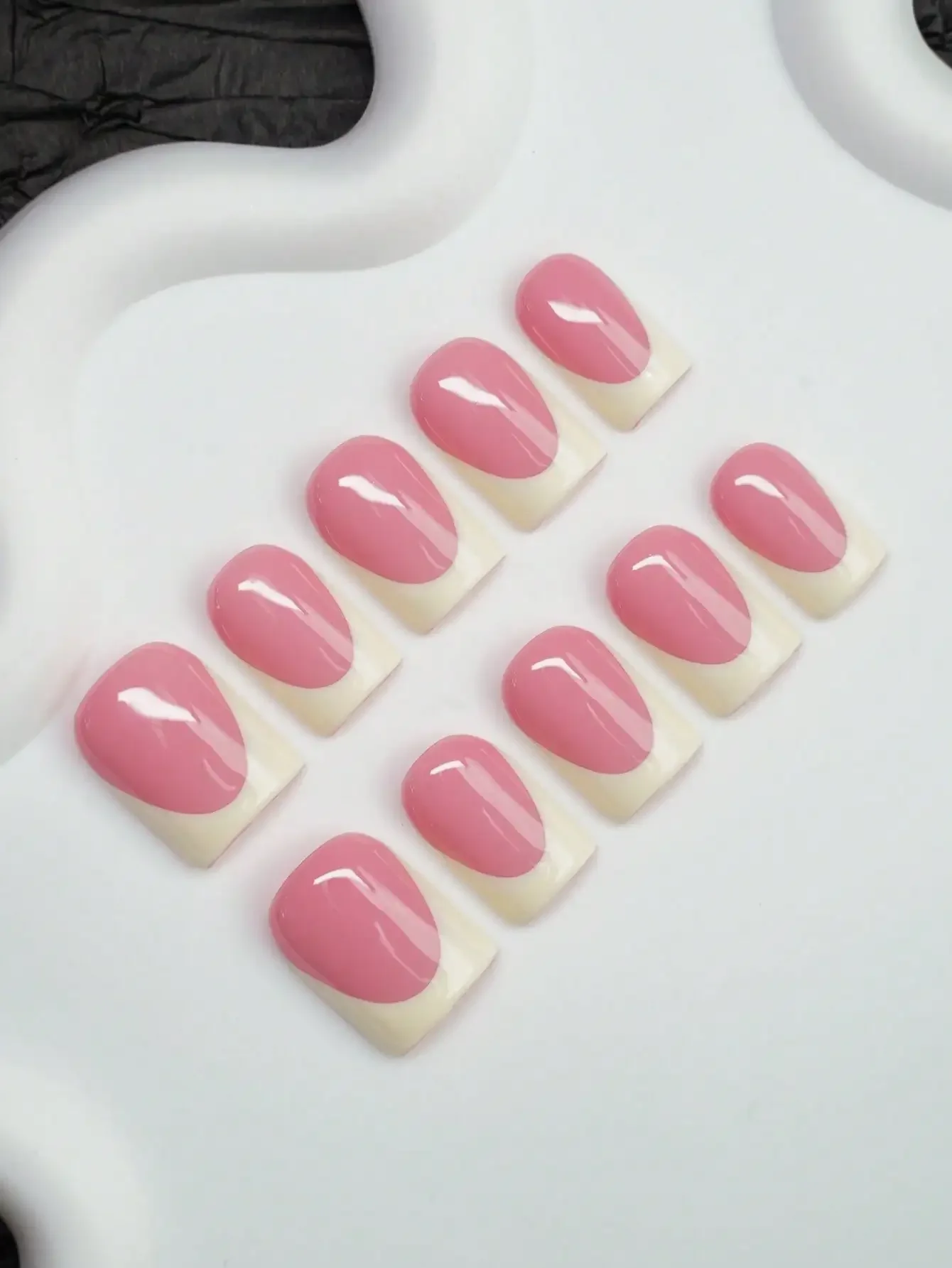 10pcs Y2K Handmade Square Nail Tips, Nude & Beige Color With French Tip Design, Suitable For Women & Girls, Suitable For Party,
10pcs Y2K Handmade Square Nail Tips, Nude & Beige Color With French Tip Design, Suitable For Women & Girls, Suitable For Party,