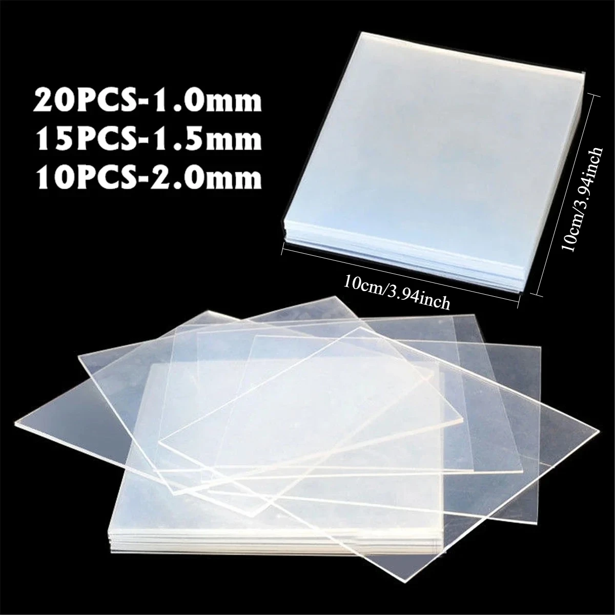 10/15/20Pcs 1.0/1.5/2.0mm Teeth Whitening Dental Lab Splint Retainer Orthodontic Sheet Thermoforming Material Vacuum Forming
10/15/20Pcs 1.0/1.5/2.0mm Teeth Whitening Dental Lab Splint Retainer Orthodontic Sheet Thermoforming Material Vacuum Forming
