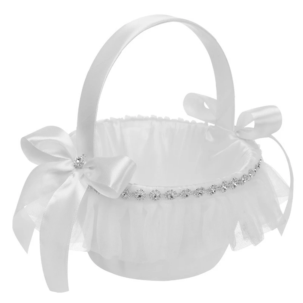 Portable Flower Girl Basket Wedding Decor Baskets for Girls Small Candy Storage High Grade Material Exquisite Details
Portable Flower Girl Basket Wedding Decor Baskets for Girls Small Candy Storage High Grade Material Exquisite Details