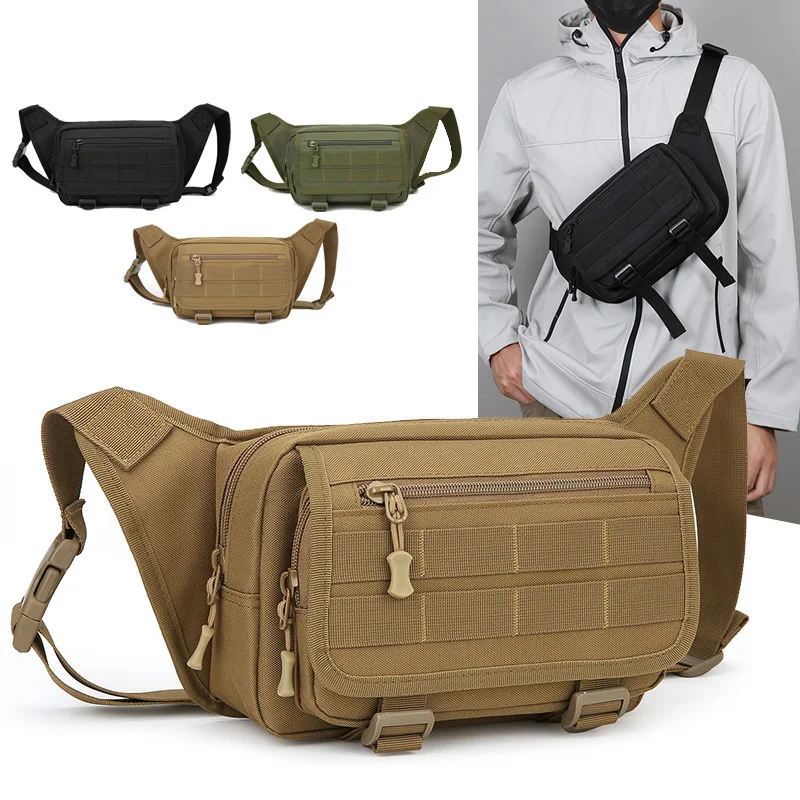 Men's Tactical Chest Bags Outdoor Hiking Trekking Waist Bag Sports Molle Running Hunting Travel Camping Crossbody Shoulder Bag
Men's Tactical Chest Bags Outdoor Hiking Trekking Waist Bag Sports Molle Running Hunting Travel Camping Crossbody Shoulder Bag