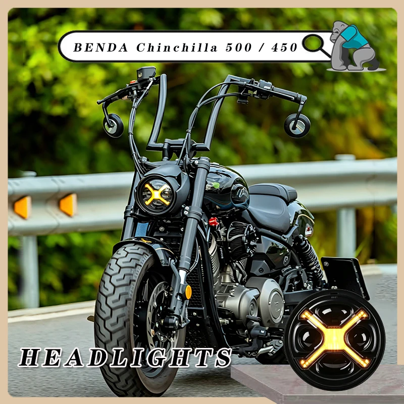 For BENDA Chinchilla 450 Chinchilla 500 Motorcycle Round LED Headlight assembly Windscreen Cover ABS Plastic Screen Fairing
For BENDA Chinchilla 450 Chinchilla 500 Motorcycle Round LED Headlight assembly Windscreen Cover ABS Plastic Screen Fairing