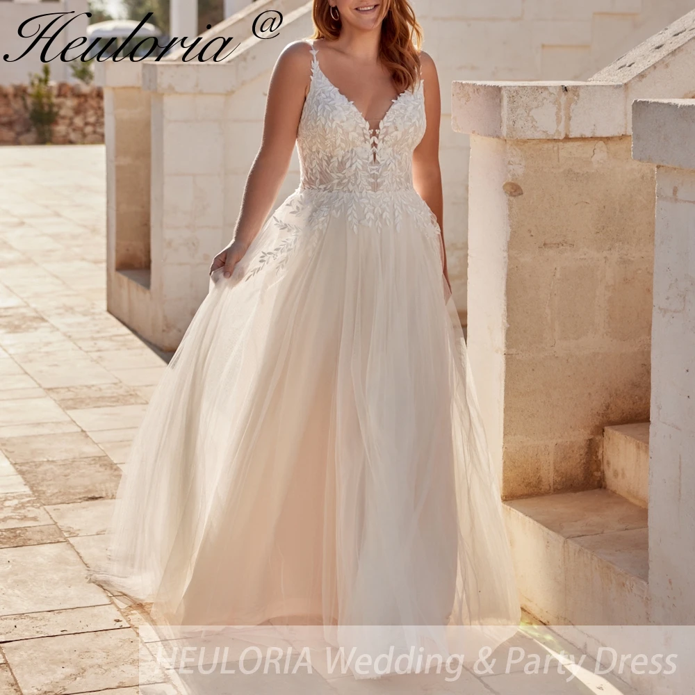 HEULORIA Boho Wedding Dress strap lace bride dress plus size robe de mariee A line Wedding Bridal Gown
HEULORIA Boho Wedding Dress strap lace bride dress plus size robe de mariee A line Wedding Bridal Gown
