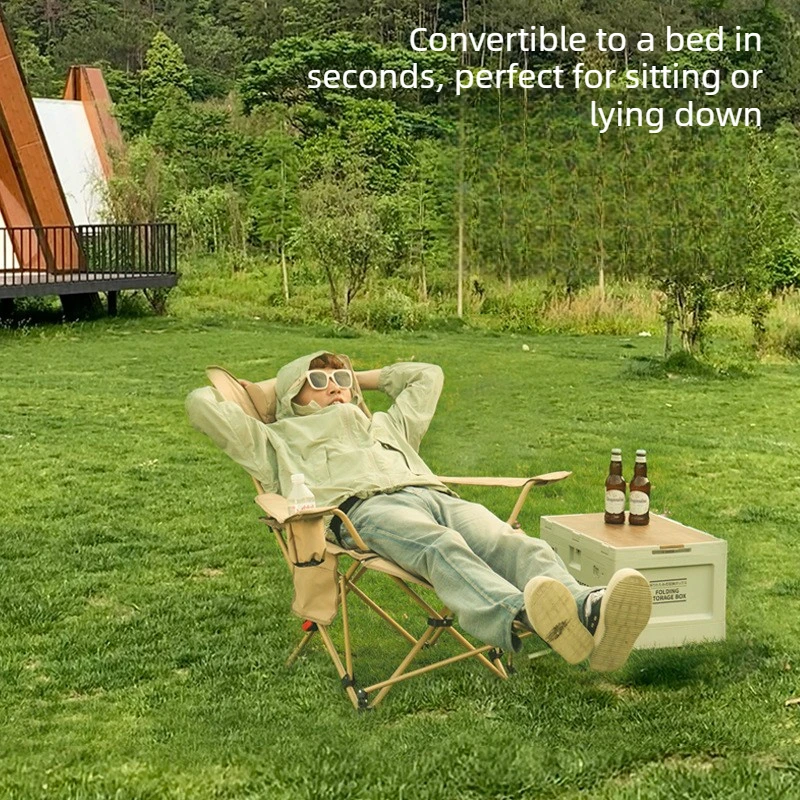 Lightweight Folding Reclining Camping Chair Portable Lounge Chair with Adjustable Backrest Footrest for Beach Outdoor Fishing
Lightweight Folding Reclining Camping Chair Portable Lounge Chair with Adjustable Backrest Footrest for Beach Outdoor Fishing