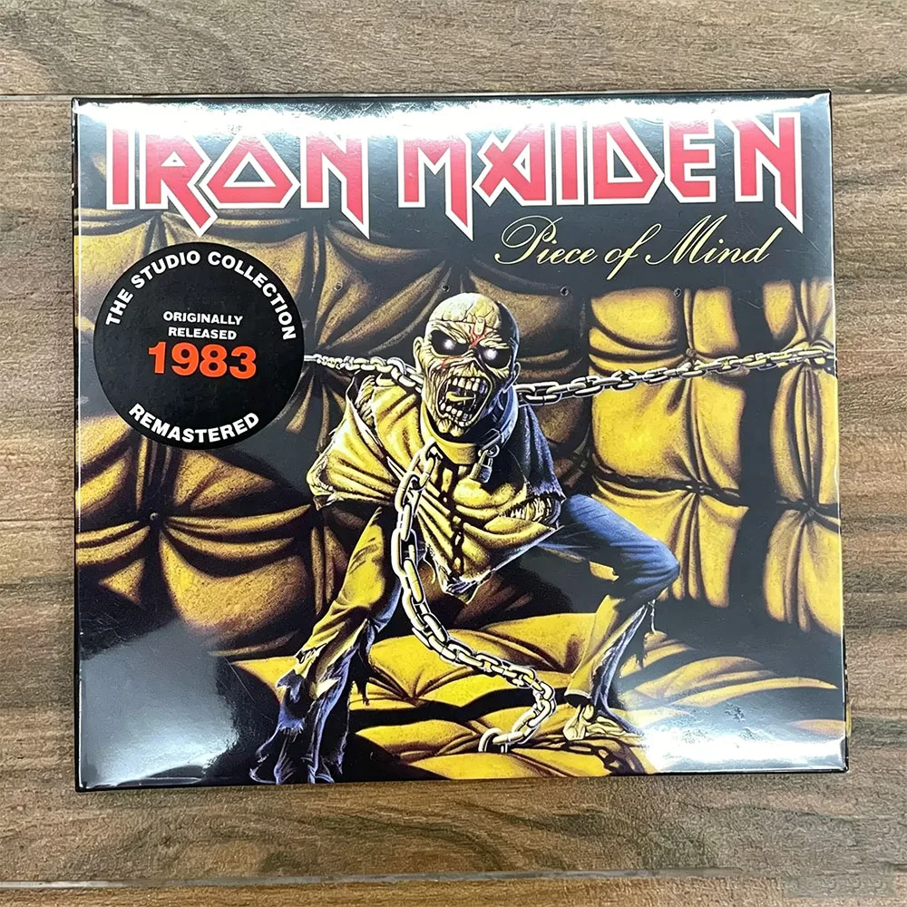 CD 'Piece of Mind' Includes Tracks Like The Trooper, Flight of Icarus, Where Eagles Dare, Revelations, and More.
CD 'Piece of Mind' Includes Tracks Like The Trooper, Flight of Icarus, Where Eagles Dare, Revelations, and More.