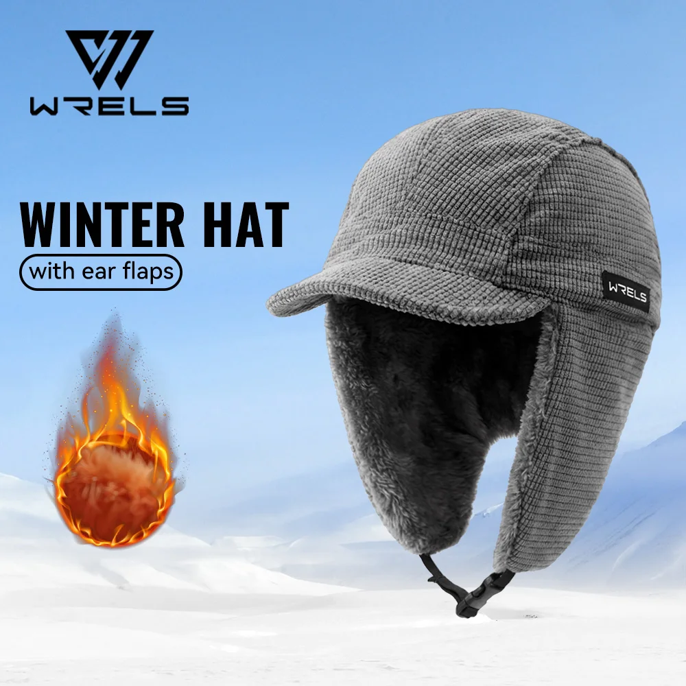 WRELS Thermal Winter Earflap Hat Warm Trooper Hunting Hat Windproof Cap with Ear Flaps Cycling Motorcycle Outdoor Winter Hat
WRELS Thermal Winter Earflap Hat Warm Trooper Hunting Hat Windproof Cap with Ear Flaps Cycling Motorcycle Outdoor Winter Hat